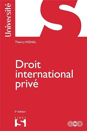 Bild des Verkufers fr droit international priv zum Verkauf von Chapitre.com : livres et presse ancienne