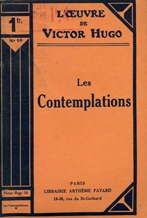 Image du vendeur pour Les contemplations Tome IV - Victor Hugo mis en vente par Book Hémisphères