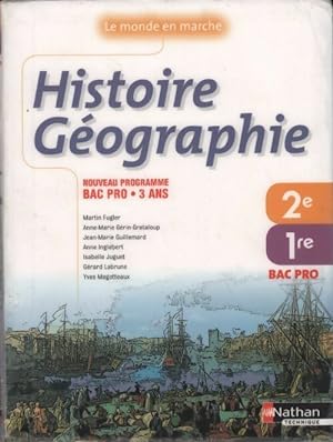Histoire-g ographie Seconde et Premi re Bac Pro - Collectif