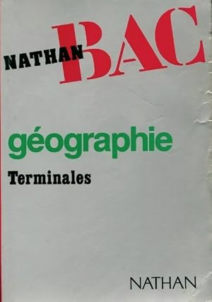 Seller image for G�ographie terminales - Marc Baconnet for sale by ChouetteCoop