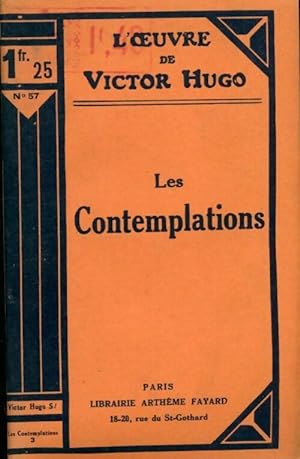 Image du vendeur pour Les contemplations Tome III - Victor Hugo mis en vente par Book Hémisphères
