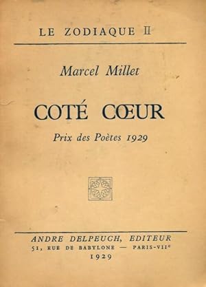 Imagen del vendedor de Cot? coeur - Marcel Millet a la venta por Book Hmisphres