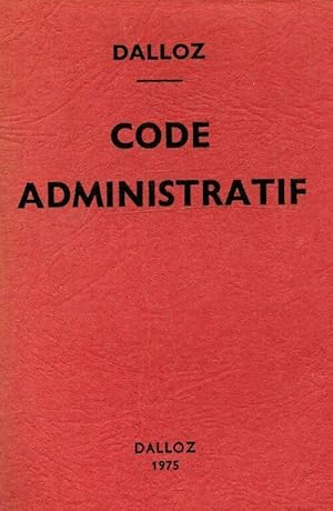 Code administratif 1975 - Collectif