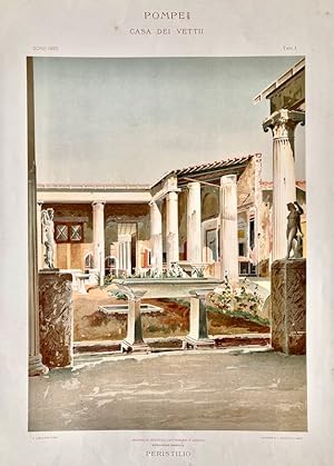 Nuovi Scavi di Pompei - Tav. I, Peristilio