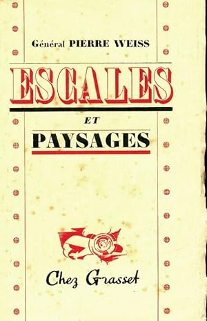 Imagen del vendedor de Escales et paysages - Pierre Weiss a la venta por Book Hmisphres