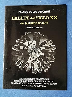 Palacio de los Deportes : Ballet del Siglo XX de Maurice Bejart, del 13 al 22 de junio [de 1980] ...