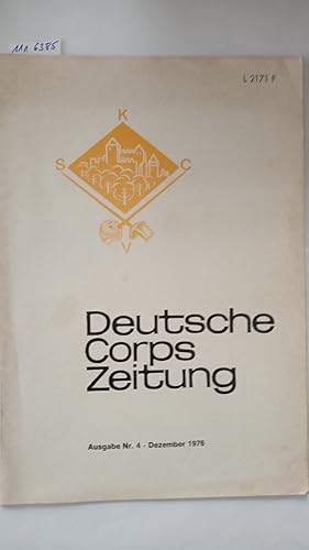 Deutsche Corpszeitung Nr. 4 - Dezember 1976.