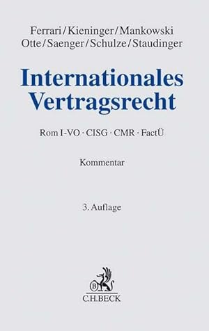 Bild des Verkufers fr Internationales Vertragsrecht: Rom I-VO, CISG, CMR, Fact zum Verkauf von buchversandmimpf2000