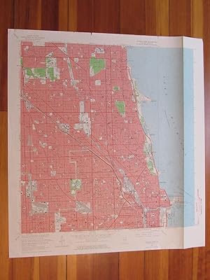 Chicago Loop Illinois 1964 Original Vintage USGS Topo Map: (1964) Map