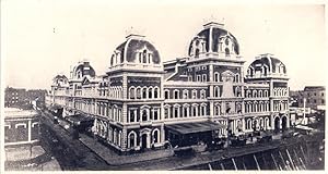 Seller image for NYC. Grand Central Depot, Main 42nd Street faade and West faade on Vanderbilt Ave, gelatin photo print, photo taken 1884 for sale by Lirolay