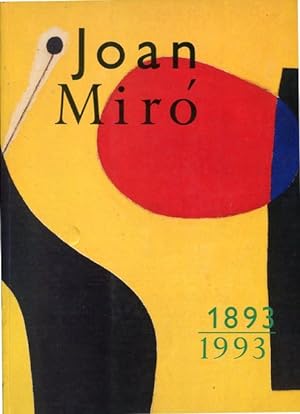 Bild des Verkufers fr Joan Mir 1893-1993 zum Verkauf von librisaggi