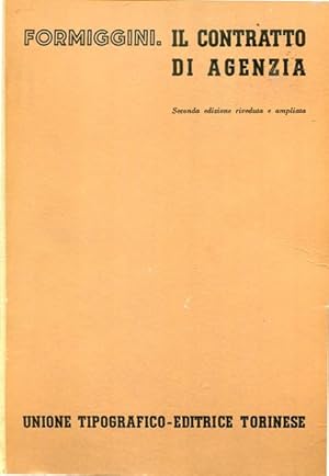 Immagine del venditore per Il contratto di agenzia venduto da librisaggi