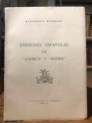 Imagen del vendedor de Versiones espaolas de -Animus- y -Anima- a la venta por Librera Miau