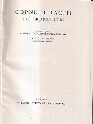 Bild des Verkufers fr Historiarum libri zum Verkauf von Librodifaccia