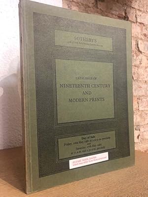 Catalogue of nineenth century and modern prints.