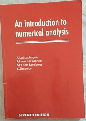 Bild des Verkufers fr An Introduction to Numerical Analysis zum Verkauf von Chapter 1