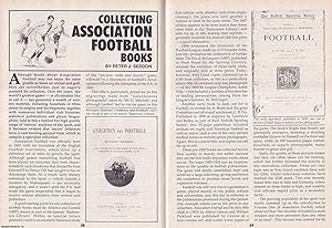 Seller image for Collecting Association Football Books. This is an original article separated from an issue of The Book & Magazine Collector publication, 1992. for sale by Cosmo Books