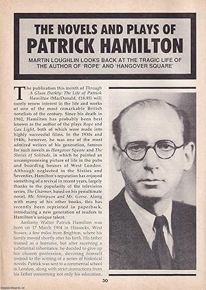 Seller image for The Novels and Plays of Patrick Hamilton. This is an original article separated from an issue of The Book & Magazine Collector publication, 1991. for sale by Cosmo Books