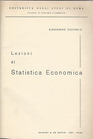 Seller image for LEZIONI DI STATISTICA ECONOMICA for sale by librisaggi