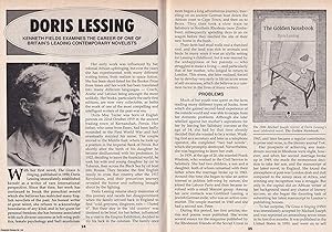 Seller image for Doris Lessing : The Novelist, Poet and Storyteller. By Kenneth Fields. This is an original article separated from an issue of The Book & Magazine Collector publication. for sale by Cosmo Books