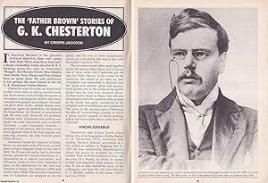 Bild des Verkufers fr The Father Brown Stories of G.K. Chesterton. This is an original article separated from an issue of The Book & Magazine Collector publication, 1992. zum Verkauf von Cosmo Books