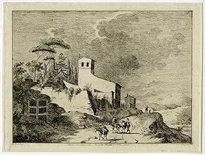 Antique Print-LANDSCAPE-ROME-CATACOMBS-Le May-LeGros-1788