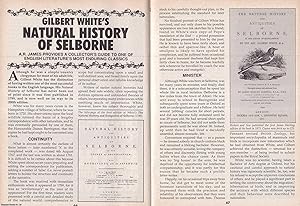 Seller image for Gilbert White's Natural History of Selborne. A Collector's Guide. This is an original article separated from an issue of The Book & Magazine Collector publication, 1993. for sale by Cosmo Books