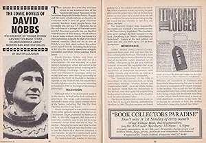 Seller image for The Comic Novels of David Nobbs. This is an original article separated from an issue of The Book & Magazine Collector publication, 1991. for sale by Cosmo Books