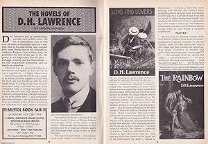 Bild des Verkufers fr The Novels of D.H. Lawrence. This is an original article separated from an issue of The Book & Magazine Collector publication, 1993. zum Verkauf von Cosmo Books