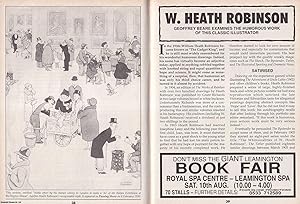 Imagen del vendedor de W. Heath Robinson. Examining The Humorous Work of this Classic Illustrator. This is an original article separated from an issue of The Book & Magazine Collector publication, 1991. a la venta por Cosmo Books