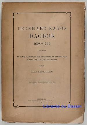 Seller image for Leonhard Kaggs Dagbok 1698-1722 for sale by Librairie du Bassin