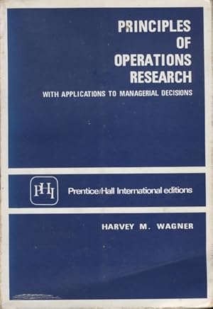 Immagine del venditore per PRINCIPLES OF OPERATIONS RESEARCH venduto da librisaggi