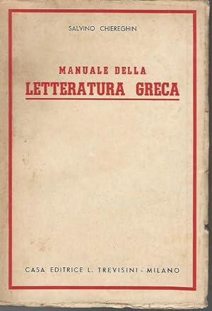 Imagen del vendedor de Manuale della letteratura greca a la venta por librisaggi