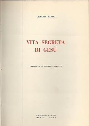 Vita segreta di Gesù