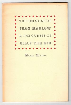 Bild des Verkufers fr The Sermons of Jean Harlow & The Curses of Billy the Kid zum Verkauf von Ken Sanders Rare Books, ABAA