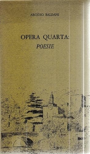 Opera quarta: Poesie