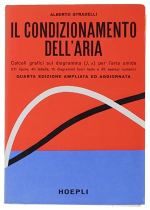 Seller image for IL CONDIZIONAMENTO DELL'ARIA. Calcoli grafici sul diagramma (J, x) per l'aria umida. Quarta edizione ampliata ed aggiornata.: for sale by Bergoglio Libri d'Epoca