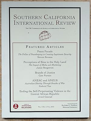 Imagen del vendedor de Southern California International Review Fall 2013 Vol.3 No.2 a la venta por Shore Books