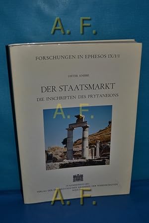 Bild des Verkufers fr Der Staatsmarkt : d. Inschr. d. Prytaneions , d. Kureteninschr. u. sonstige religise Texte. Forschungen in Ephesos 9,1,1 zum Verkauf von Antiquarische Fundgrube e.U.