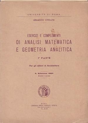 Esercizi e complementi di analisi matematica e geometria analitica. I.