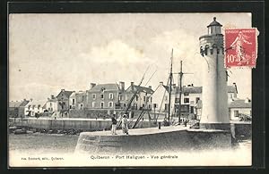Ansichtskarte Quiberon, Port Haliguen, Vue generale, Leuchtturm