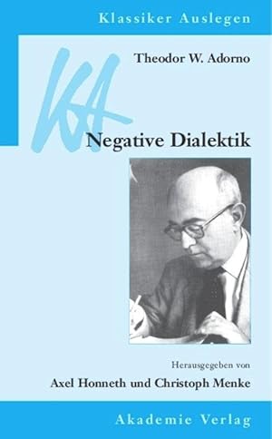 Bild des Verkufers fr Theodor W. Adorno: Negative Dialektik zum Verkauf von moluna