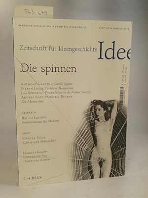 Seller image for Die spinne. Zeitschrift fr Ideengeschichte. Heft VII/4 Winter 2013. for sale by ANTIQUARIAT Franke BRUDDENBOOKS