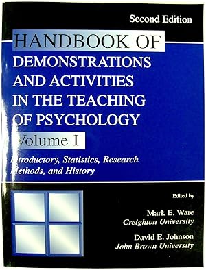Seller image for Handbook of Demonstrations and Activities in the Teaching of Psychology Volume I: Introductory, Statistics, Research Methods, and History for sale by PsychoBabel & Skoob Books