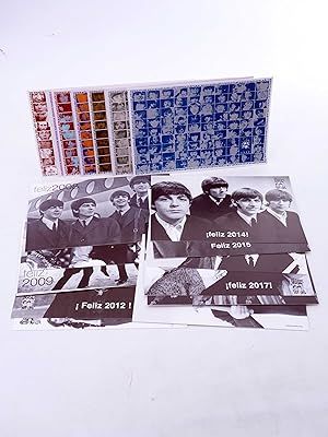 LOTE DE 23 POSTALES ANUALES DE FELIZ AÑO. 1996-2018. Sergeant Beatles Fan Club, 1996. OFRT