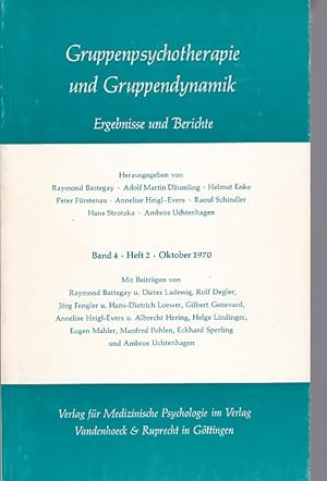 Seller image for Gruppenpsychotherapie und Gruppendynamik. Ergebnisse und Berichte. Band 4 - Heft 2 Oktober 1970. for sale by Fundus-Online GbR Borkert Schwarz Zerfa