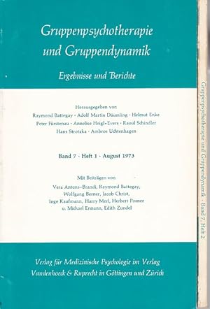 Bild des Verk�ufers f�r Gruppenpsychotherapie und Gruppendynamik. Ergebnisse und Berichte. Band 7 - Heft 1 August 1973, Heft 2 Oktober 1973. zum Verkauf von Fundus-Online GbR Borkert Schwarz Zerfa�