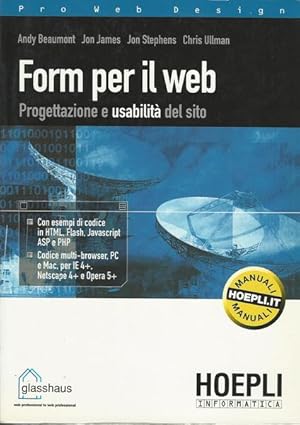 FORM PER IL WEB. Progettazione e usabilità del sito