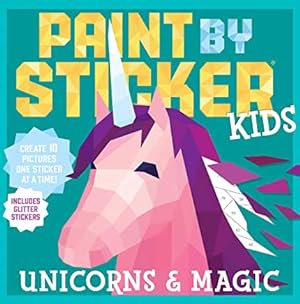 Imagen del vendedor de 5 BOOK SET - Paint by Sticker Kids : Create 10 Pictures One Sticker at a Time! 5 BRAND NEW BOOKS - TITLES INCLUDE: 1. Unicorns & Magic 2. Christmas 3. Zoo Animals 4. Under the Sea 5. Beautiful Bugs (See all 5 images) a la venta por PhinsPlace