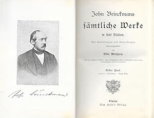 Bild des Verkufers fr John Brinckmans smtliche Werke in fnf Bnden (Fnf Bnde in einem gebunden) zum Verkauf von Antiquariat Christian Wulff